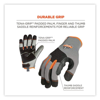ProFlex 710 Heavy-Duty Utility Gloves, Gray, Large, 1 Pair