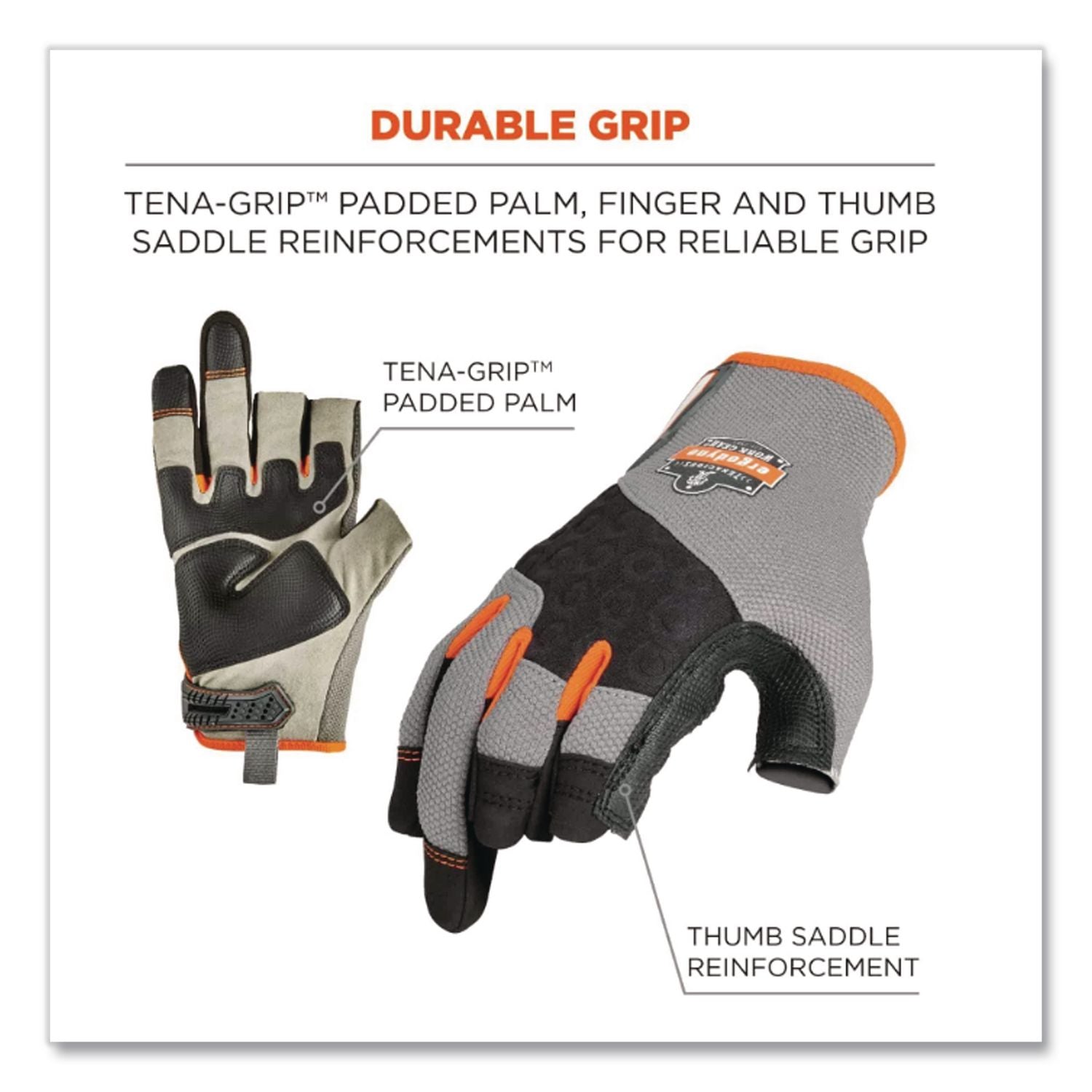 ProFlex 720 Heavy-Duty Framing Gloves, Gray, Large, 1 Pair, Ships in 1-3 Business Days