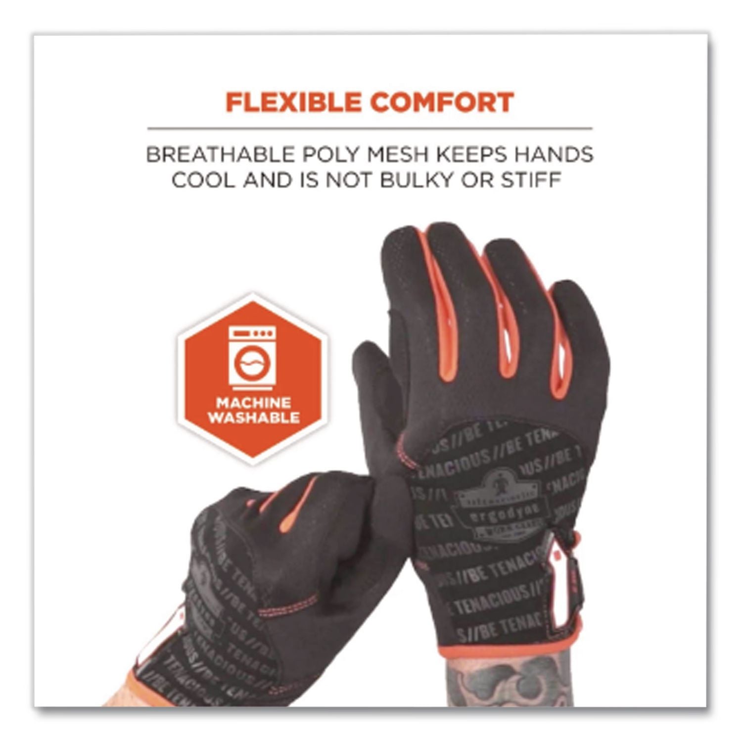 ProFlex 812 Standard Utility Gloves, Black, Small, 1 Pair