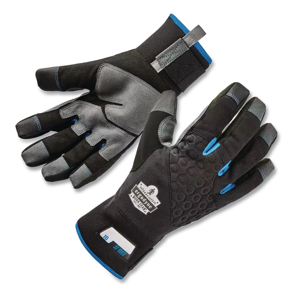 Proflex 817 Reinforced Thermal Utility Gloves, Black, 2X-Large, 1 Pair, Ships in 1-3 Business Days