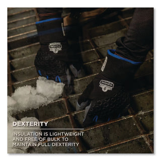 Proflex 817WP Reinforced Thermal Waterproof Utility Gloves, Black, Large, 1 Pair, Ships in 1-3 Business Days