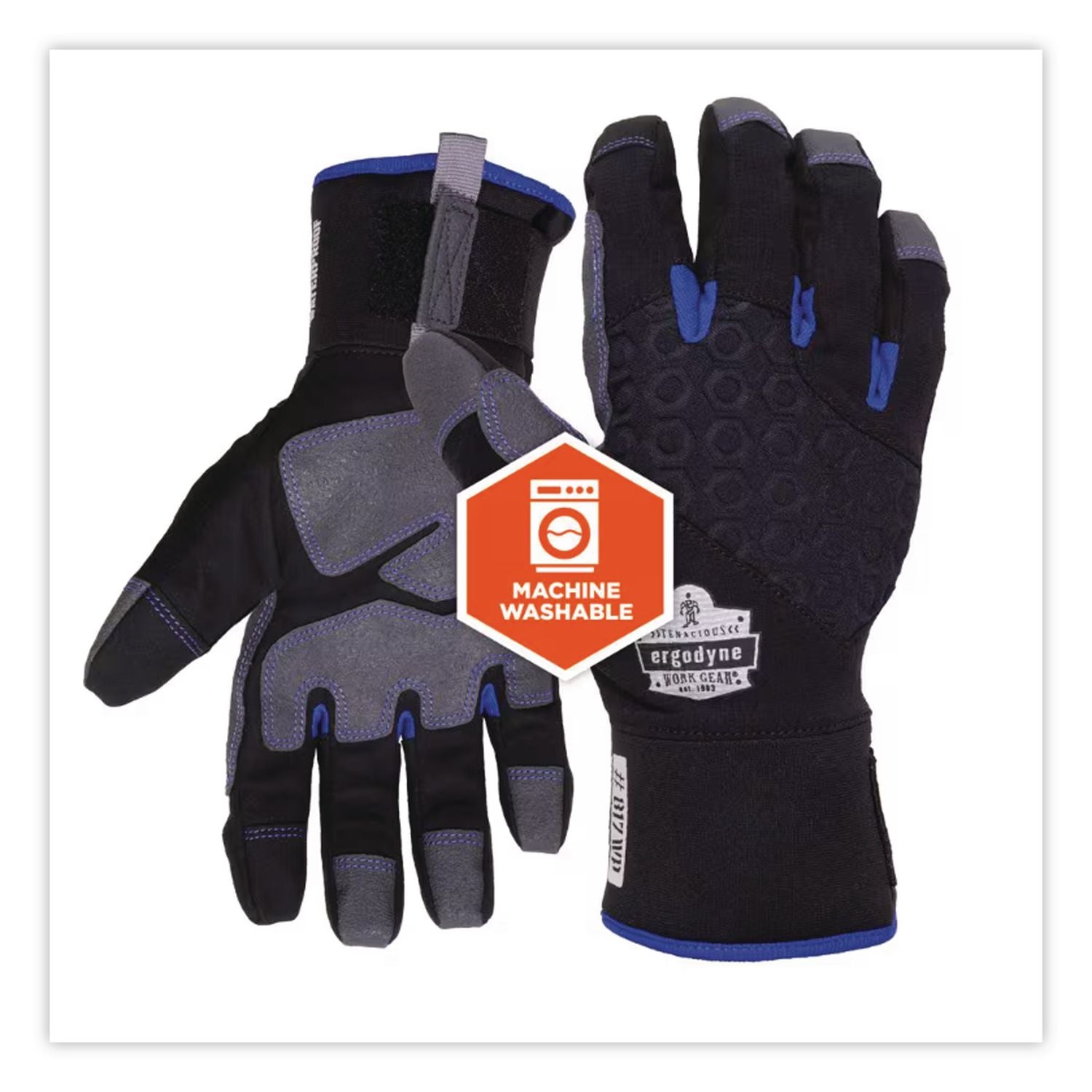 Proflex 817WP Reinforced Thermal Waterproof Utility Gloves, Black, Large, 1 Pair, Ships in 1-3 Business Days