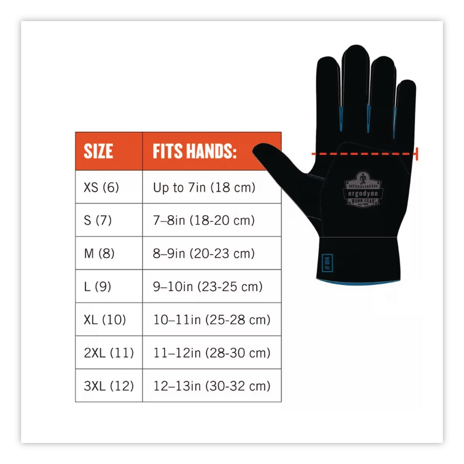 Proflex 817WP Reinforced Thermal Waterproof Utility Gloves, Black, X-Large, 1 Pair, Ships in 1-3 Business Days