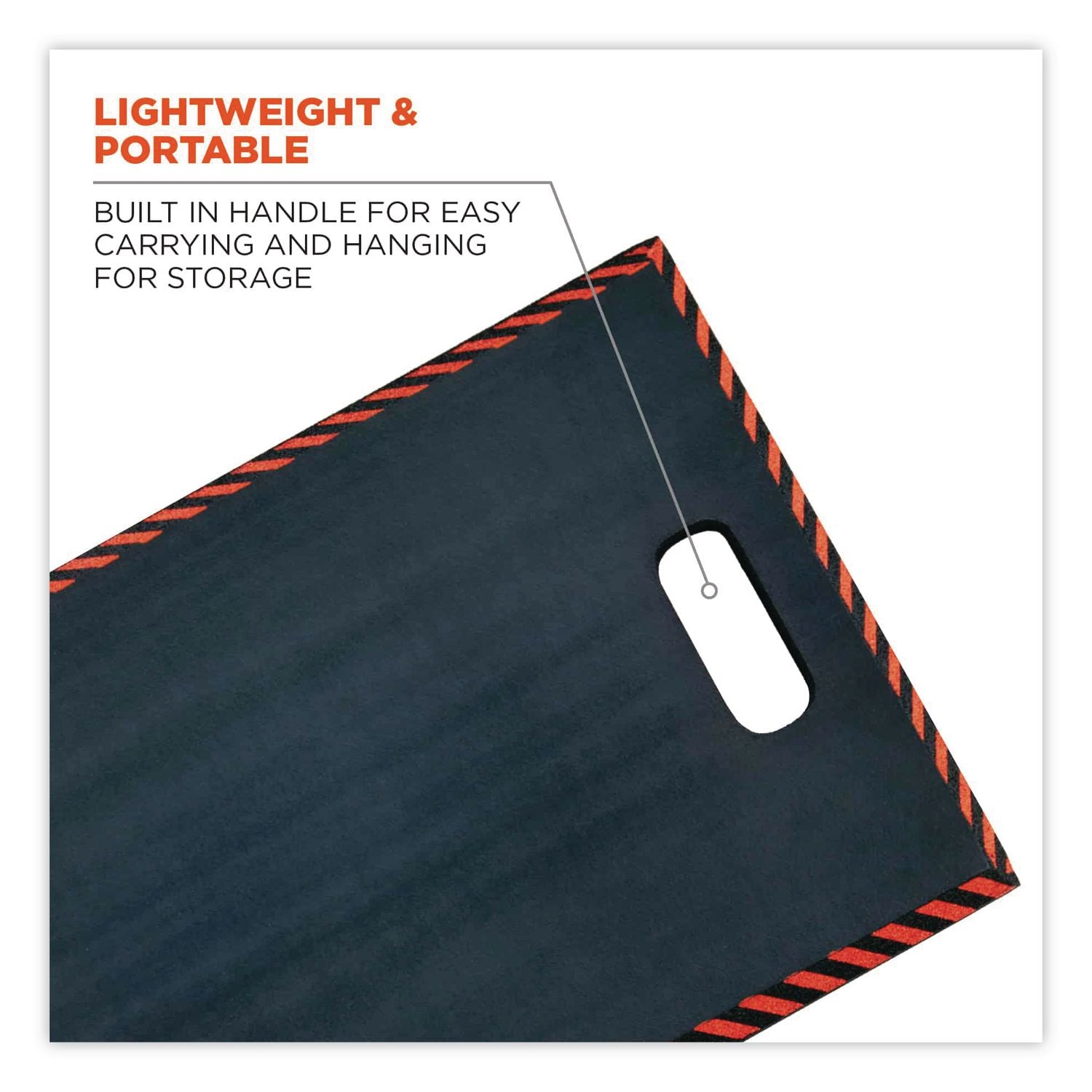 ProFlex 385 Large Kneeling Pad, 16 x 28, Black/Orange, Ships in 1-3 Business Days