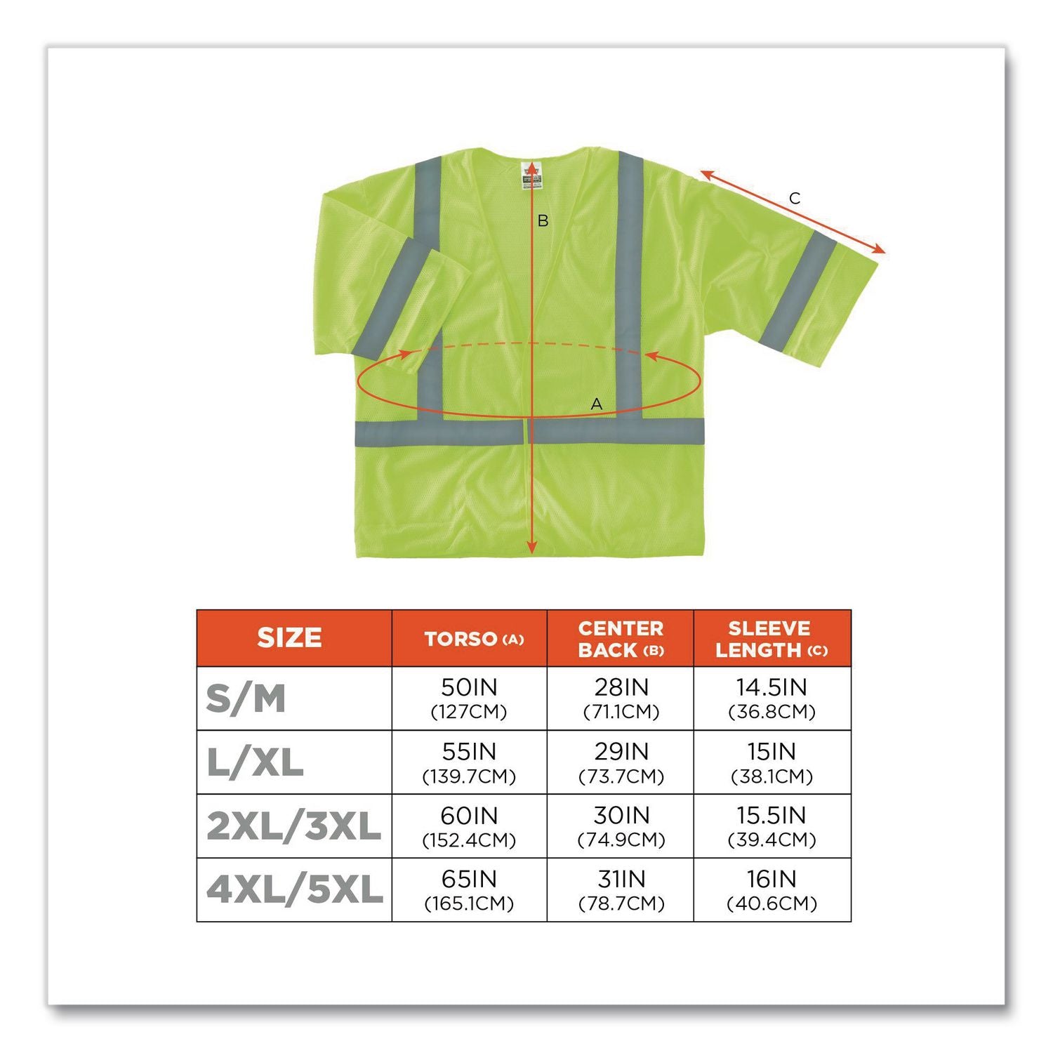 GloWear 8310HL Type R Class 3 Economy Mesh Vest, Small to Medium, Lime, Ships in 1-3 Business Days