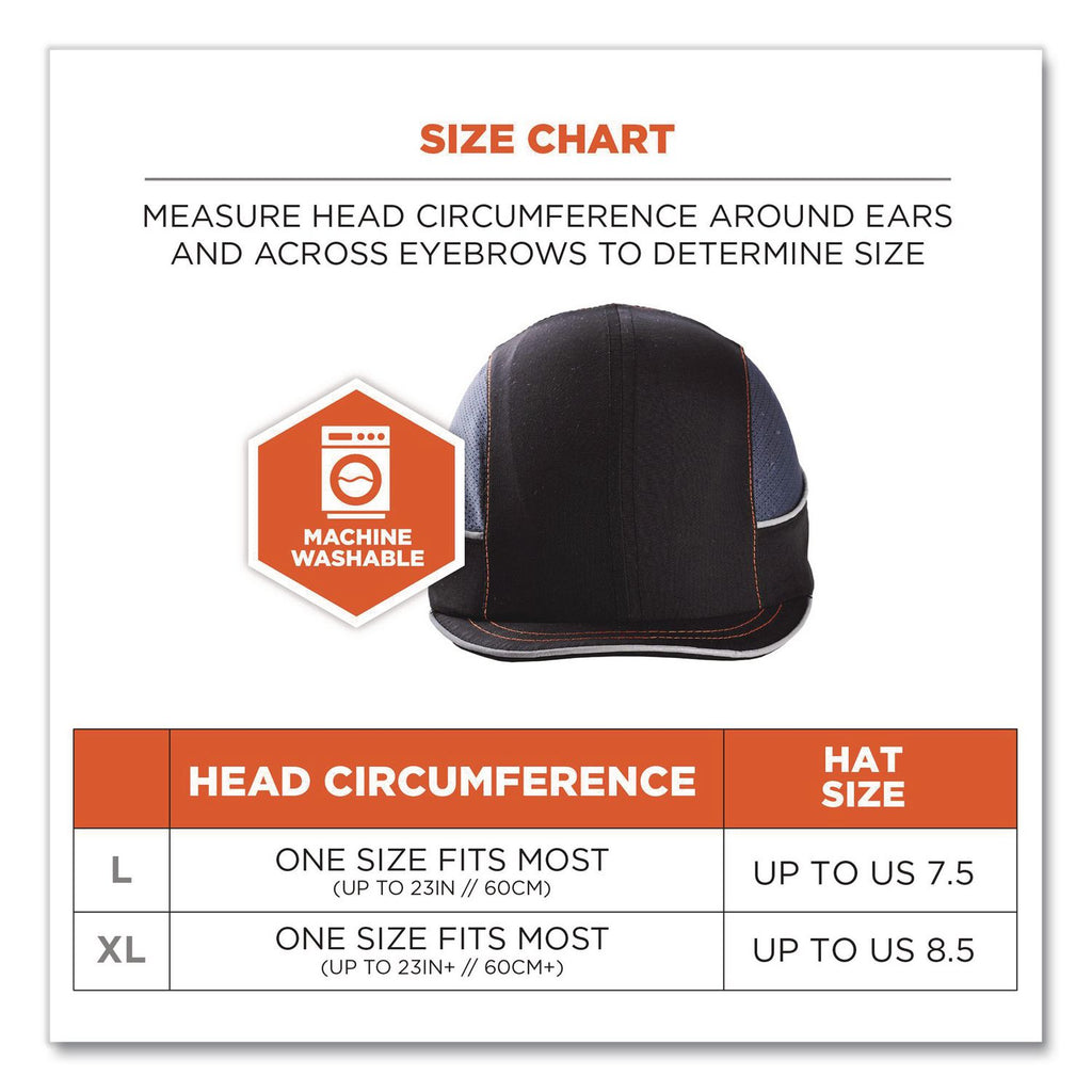 Skullerz 8950 Bump Cap Hat, Long Brim, Navy, Ships in 1-3 Business Days