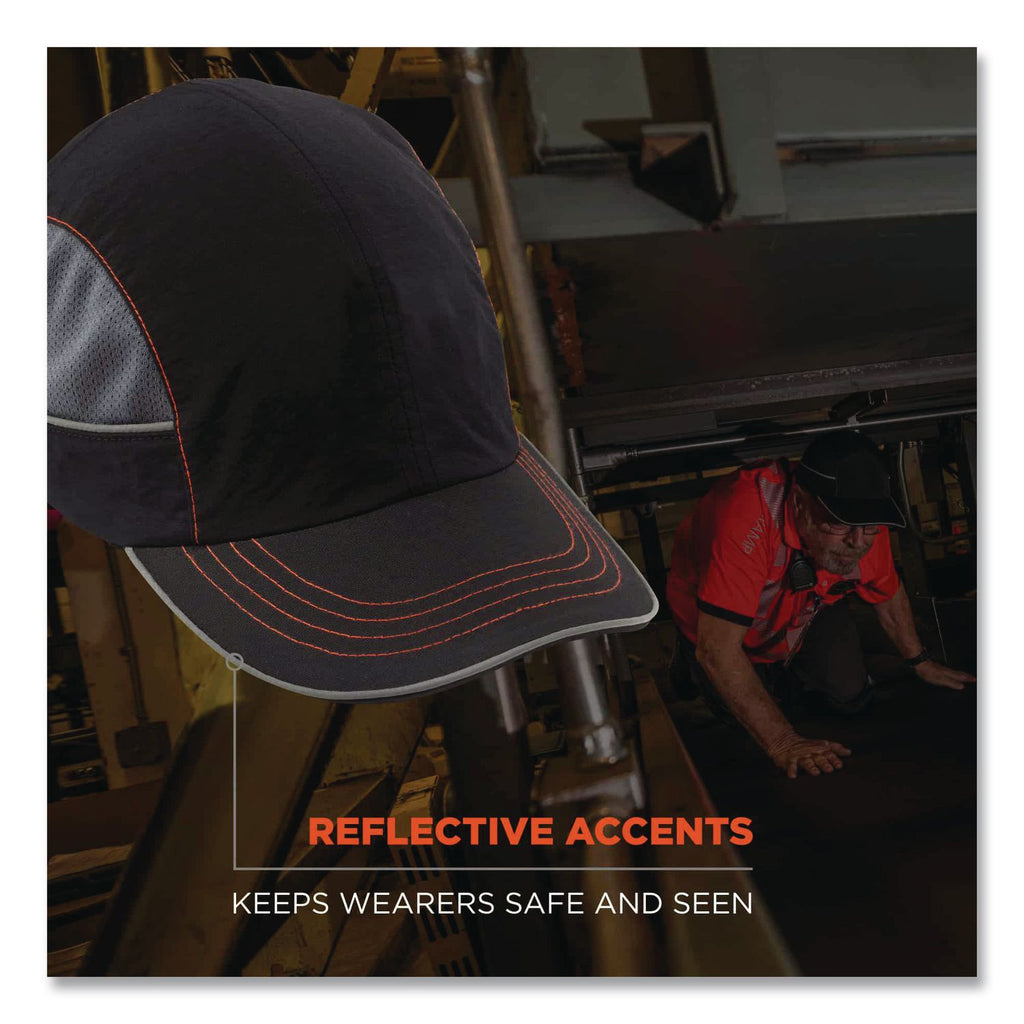 Skullerz 8950 Bump Cap Hat, Long Brim, Navy, Ships in 1-3 Business Days