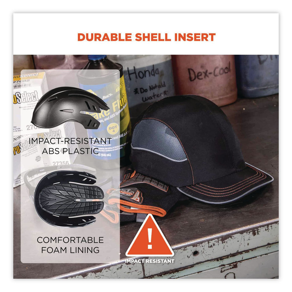 Skullerz 8960 Bump Cap with LED Lighting, Long Brim, Navy, Ships in 1-3 Business Days