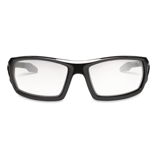 Skullerz Odin Safety Glasses, Black Frame/Clear Lens, Nylon/Polycarb, Ships in 1-3 Business Days