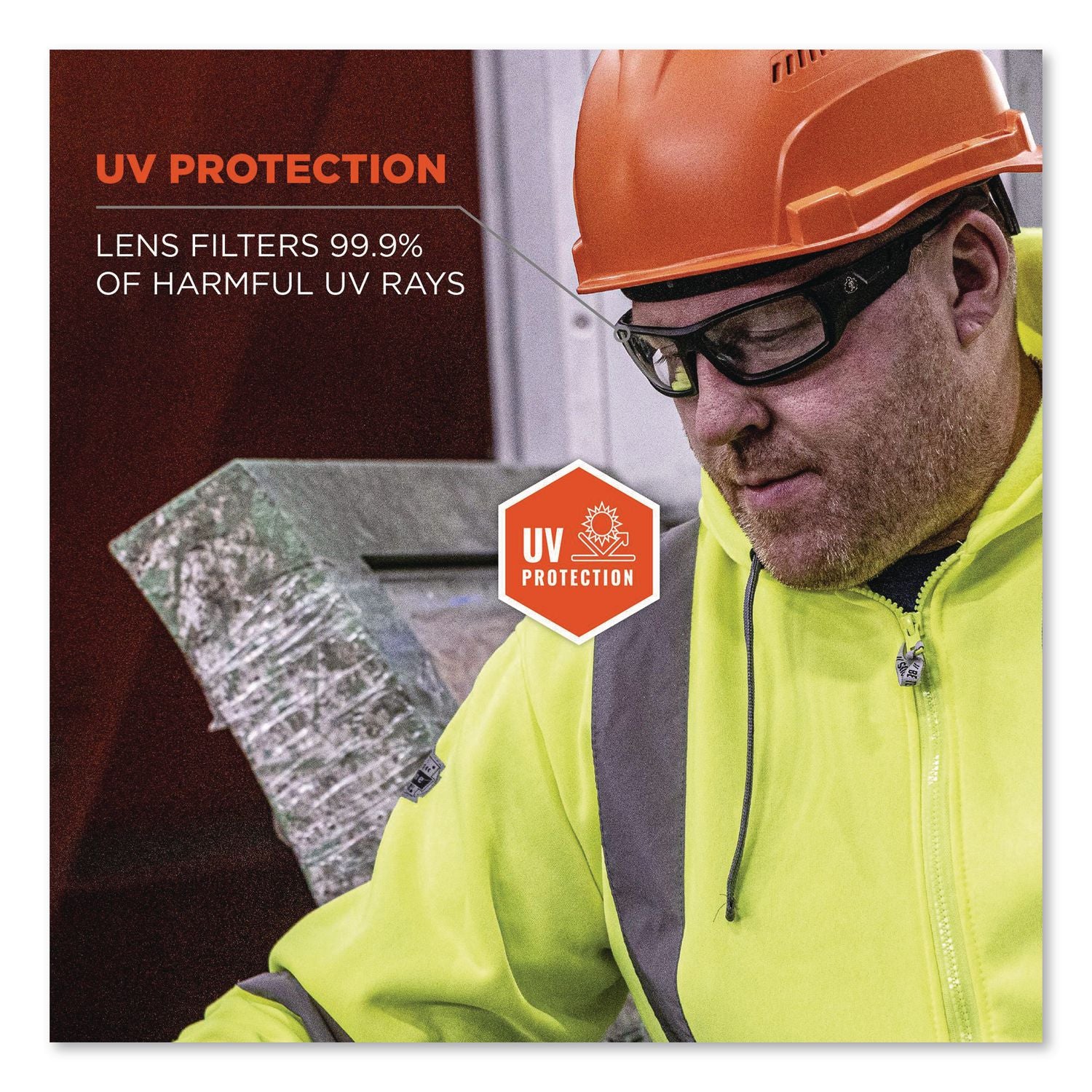 Skullerz Odin Safety Glasses, Black Frame/Clear Lens, Nylon/Polycarb, Ships in 1-3 Business Days