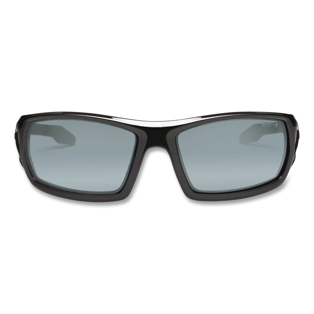 Skullerz Odin Safety Glasses, Black Frame/Silver Lens, Nylon/Polycarb, Ships in 1-3 Business Days
