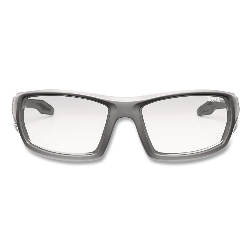 Skullerz Odin Safety Glasses, Gray Frame/Clear Lens, Anti-Fog, Nylon/Polycarb, Ships in 1-3 Business Days