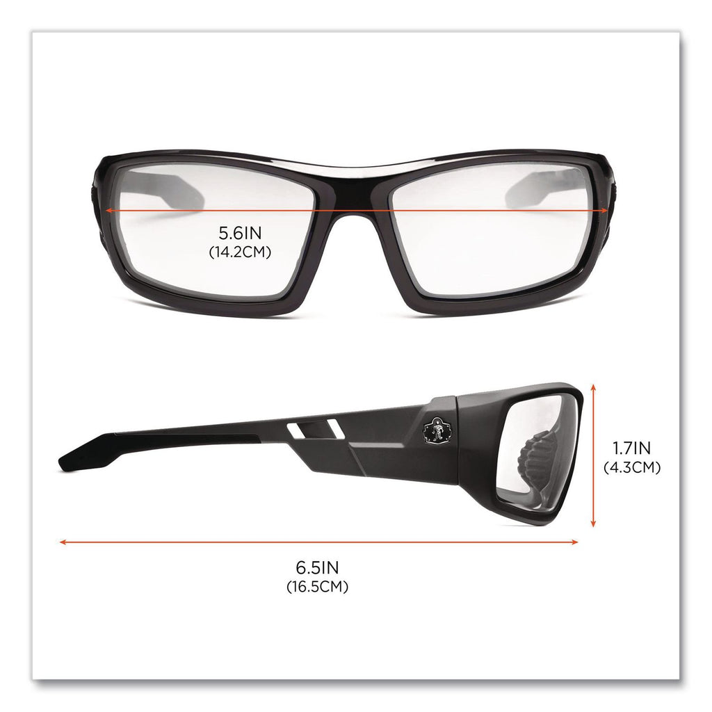 Skullerz Odin Safety Glasses, Black Frame/Indoor/Outdoor Lens, Nylon/Polycarb, Ships in 1-3 Business Days