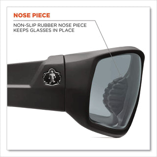 Skullerz Odin Safety Glasses, Matte Black Frame/Silver Lens, Nylon/Polycarb, Ships in 1-3 Business Days