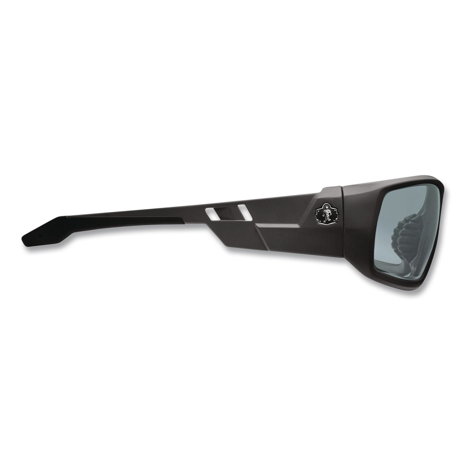 Skullerz Odin Safety Glasses, Matte Black Frame/Silver Lens, Nylon/Polycarb, Ships in 1-3 Business Days