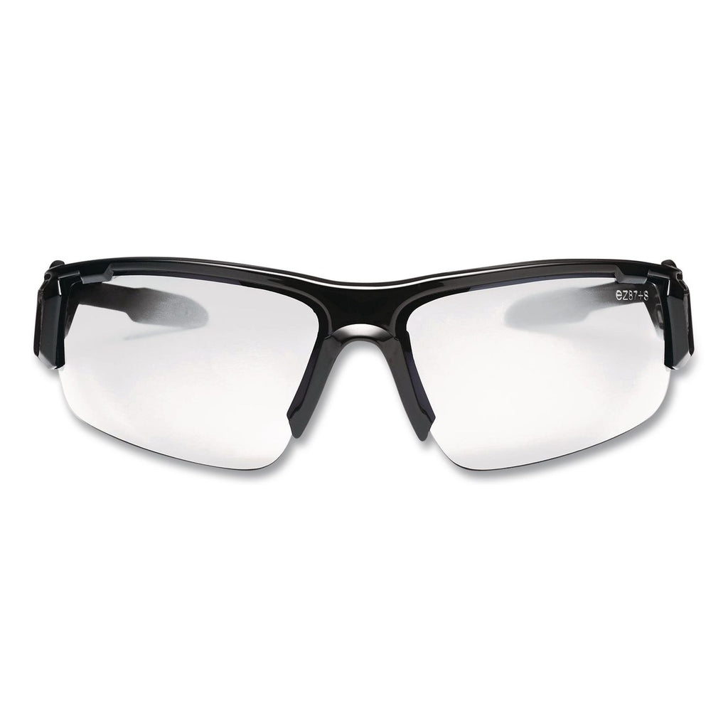 Skullerz Dagr Safety Glasses, Black Frame/Clear Lens, Nylon/Polycarb