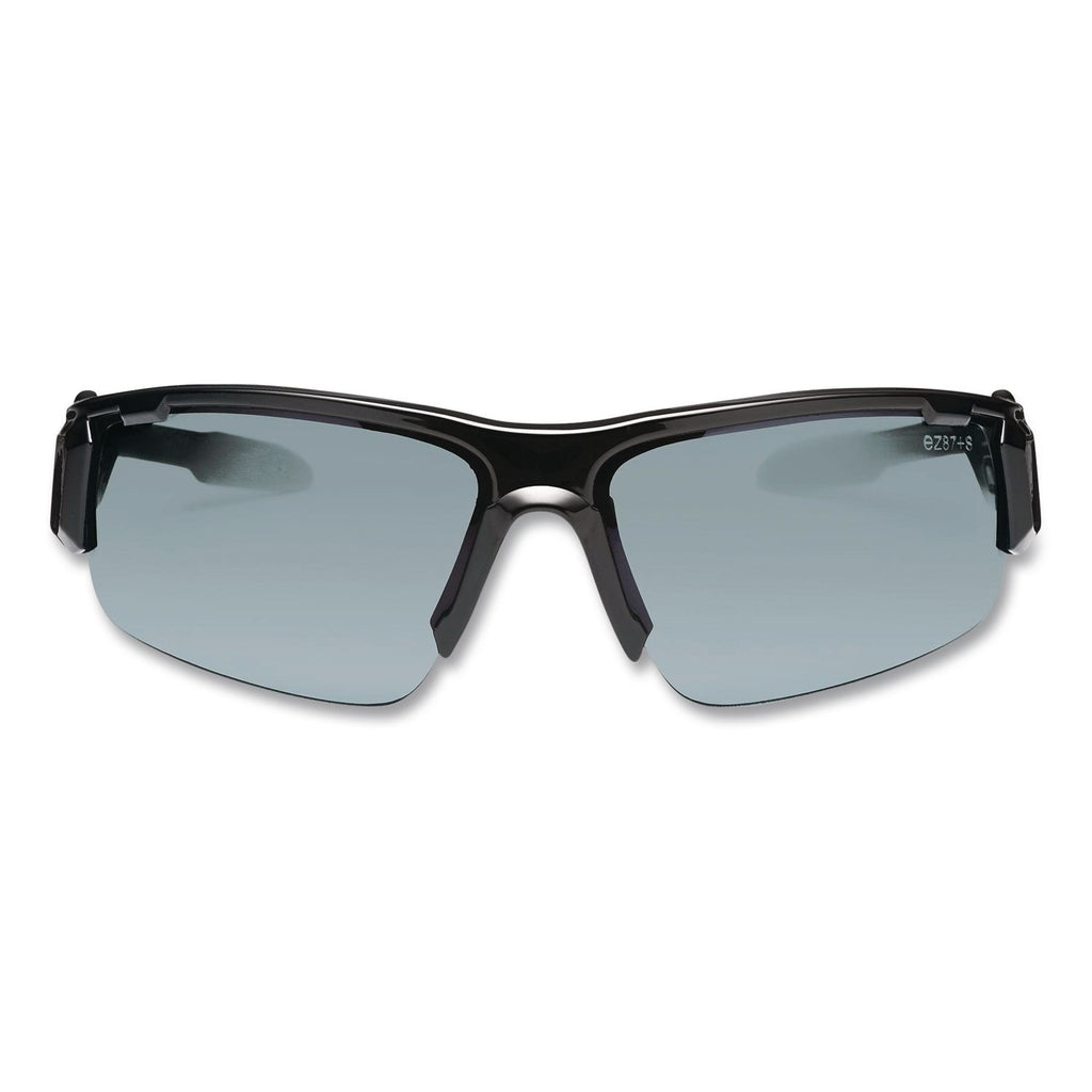 Skullerz Dagr Safety Glasses, Black Frame/Silver Lens, Nylon/Polycarb, Ships in 1-3 Business Days