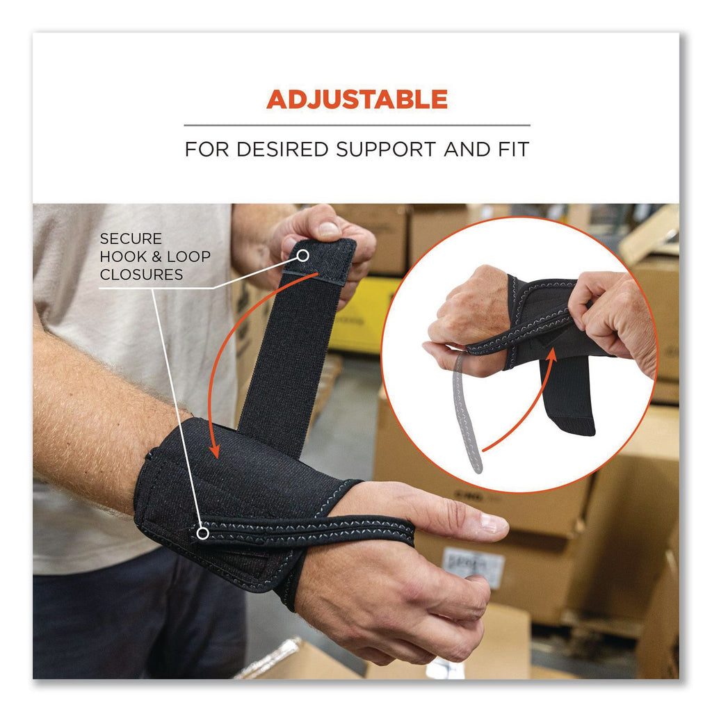 ProFlex 4000 Wrist Support, Medium (6-7"), Fits Right-Hand, Black