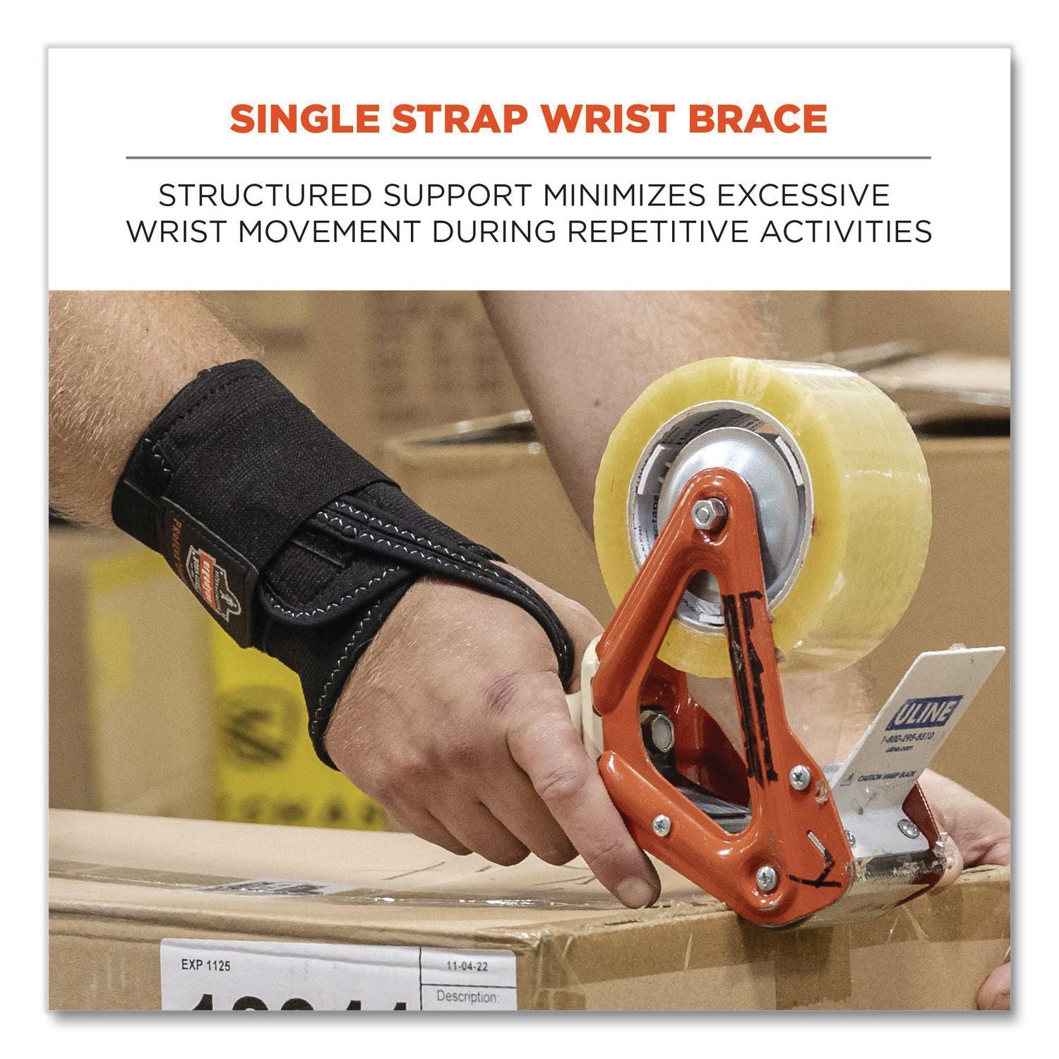 ProFlex 4000 Wrist Support, Medium (6-7"), Fits Left-Hand, Black, Ships in 1-3 Business Days