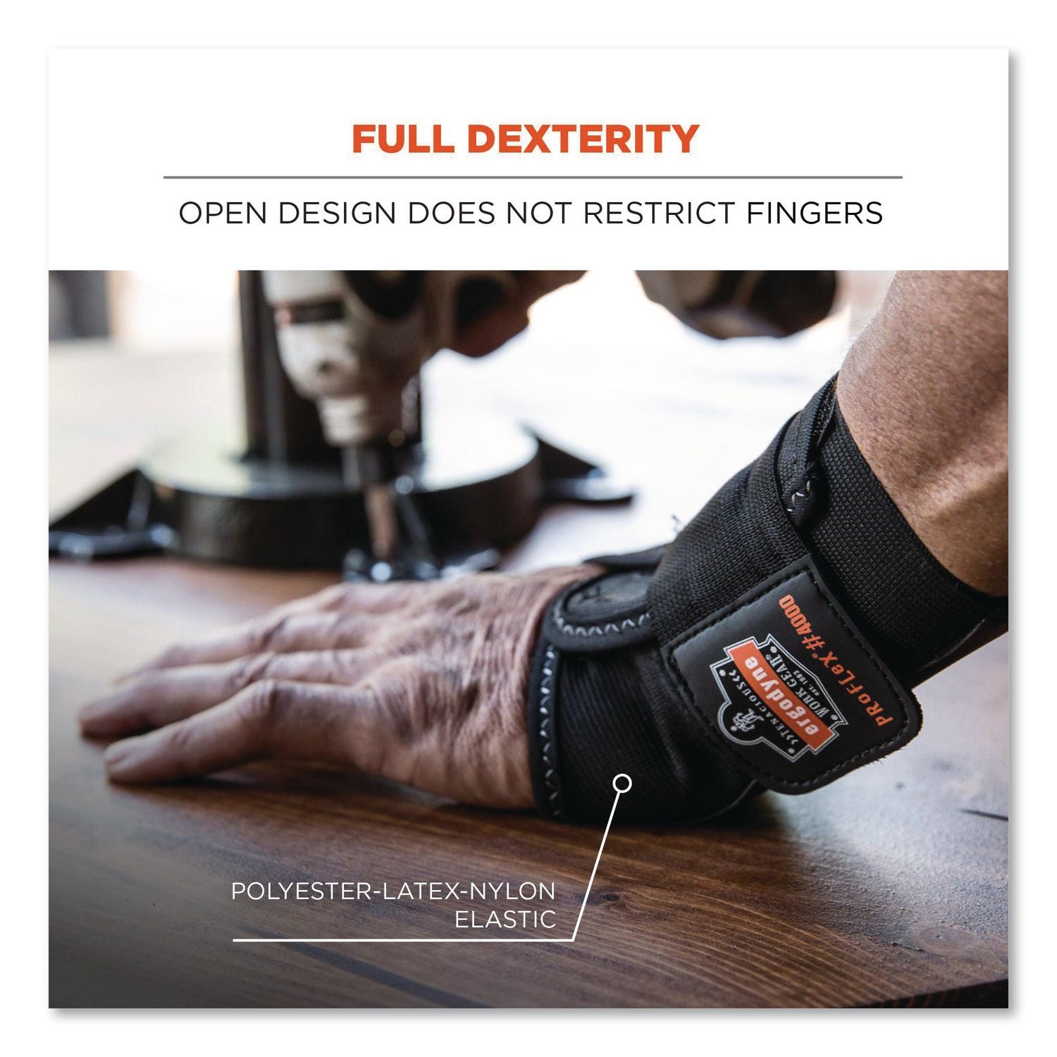 ProFlex 4000 Wrist Support, Medium (6-7"), Fits Left-Hand, Black, Ships in 1-3 Business Days
