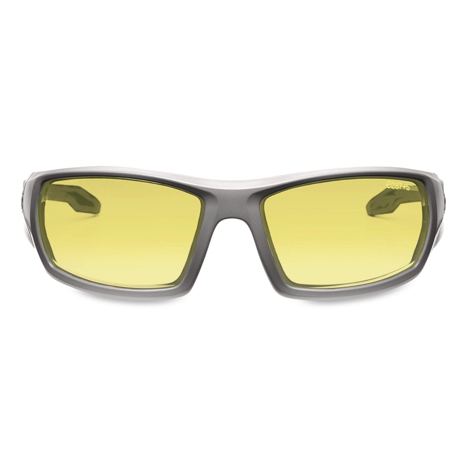 Skullerz Odin Safety Glasses, Gray Frame/Yellow Lens, Nylon/Polycarb, Ships in 1-3 Business Days