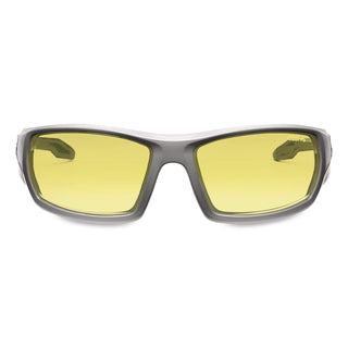 Skullerz Odin Safety Glasses, Gray Frame/Yellow Lens, Nylon/Polycarb, Ships in 1-3 Business Days