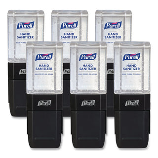 ES1 Hand Sanitizer Dispenser Starter Kit, 450 mL, 3.12 x 5.88 x 5.81, Graphite, 6/Carton