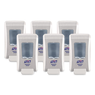 FMX-20 Soap Push-Style Dispenser, 2,000 mL, 6.5 x 4.68 x 11.66, White, 6/Carton