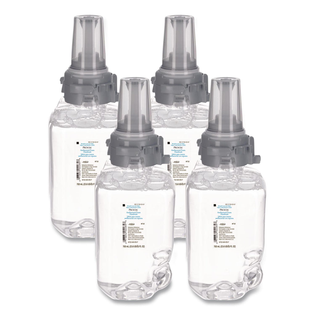 Clear and Mild Foam Hand Wash, Unscented, 700 mL Refill, 4/Carton