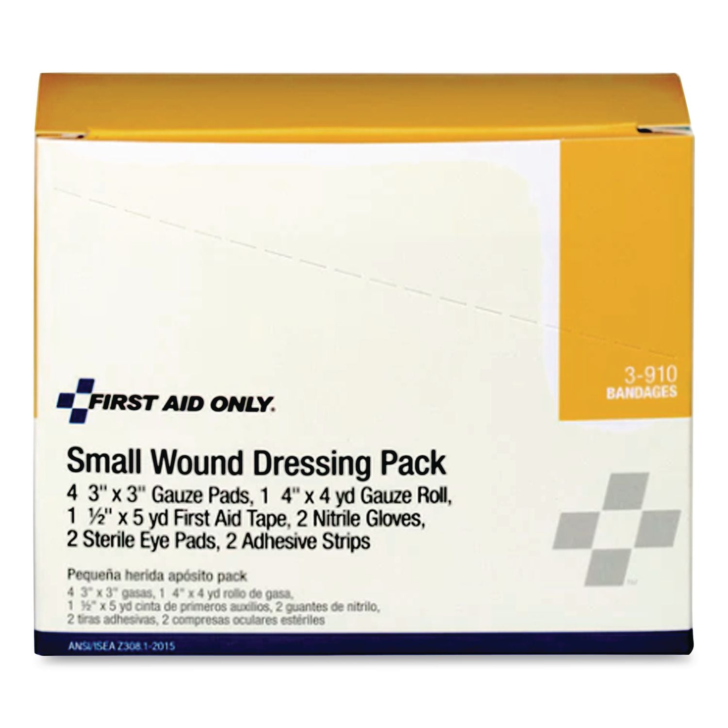 Small Wound Dressing Kit, Includes Gauze, Tape, Gloves, Eye Pads, Bandages