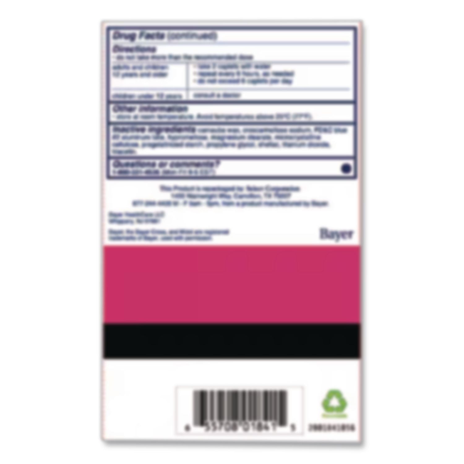 Complete Menstrual Caplets, Two-Pack, 50 Packs/Box