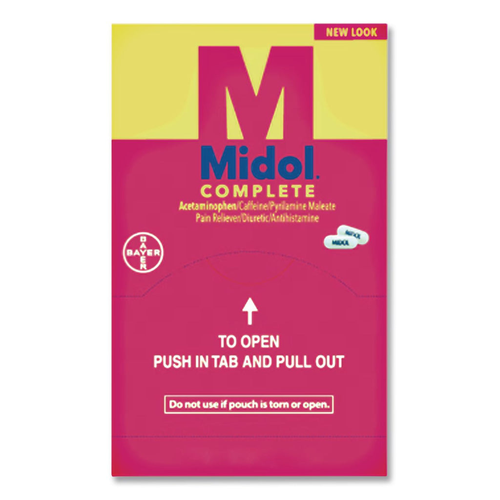 Complete Menstrual Caplets, Two-Pack, 50 Packs/Box