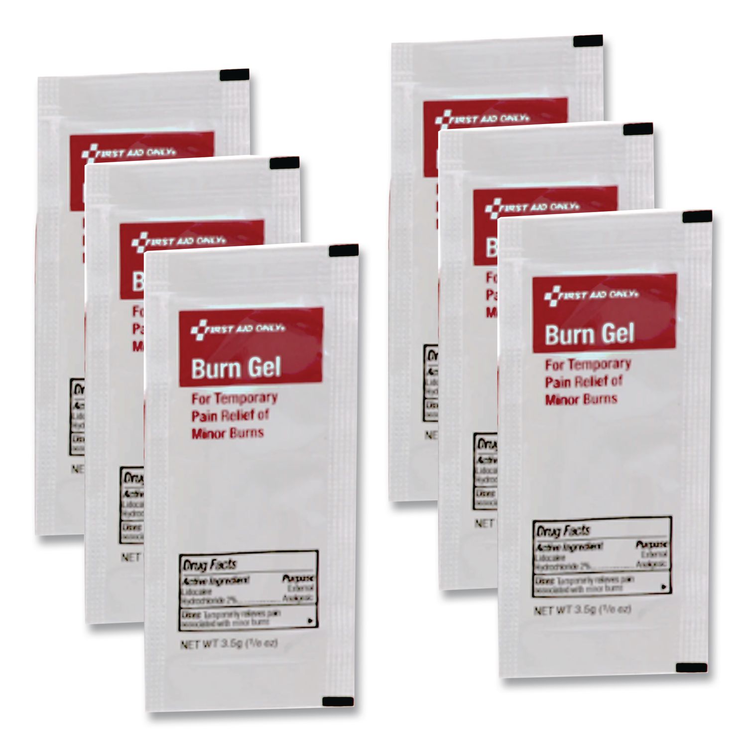 Burn Treatment Pack Refills for ANSI-Compliant First Aid Kits/Cabinets, 60/Pack
