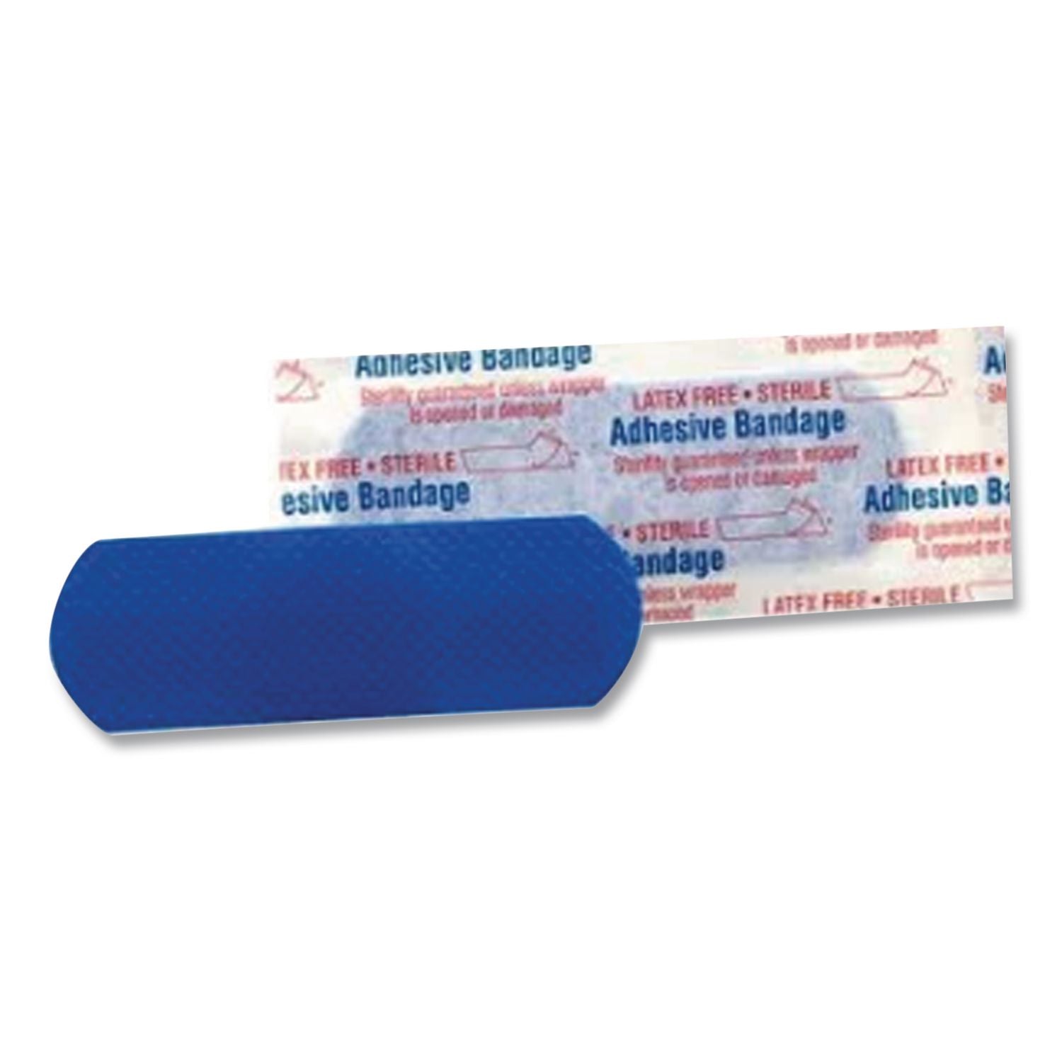 Metal Detectable Adhesive Bandages, Foam, Blue, 1 x 3, 25/Box