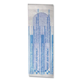 Metal Detectable Adhesive Bandages, Foam, Blue, 1 x 3, 25/Box