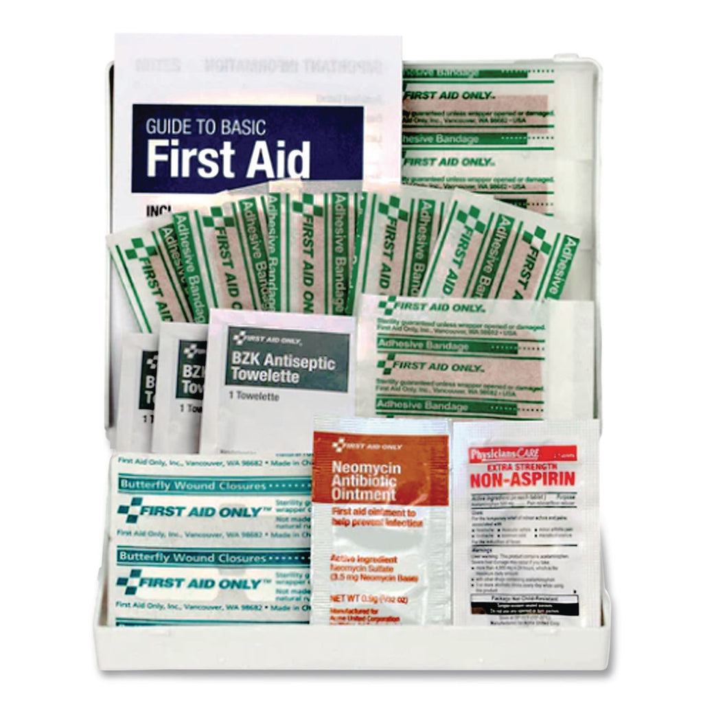 All-Purpose First Aid Kit, 21 Pieces, 4.75 x 3, Plastic Case
