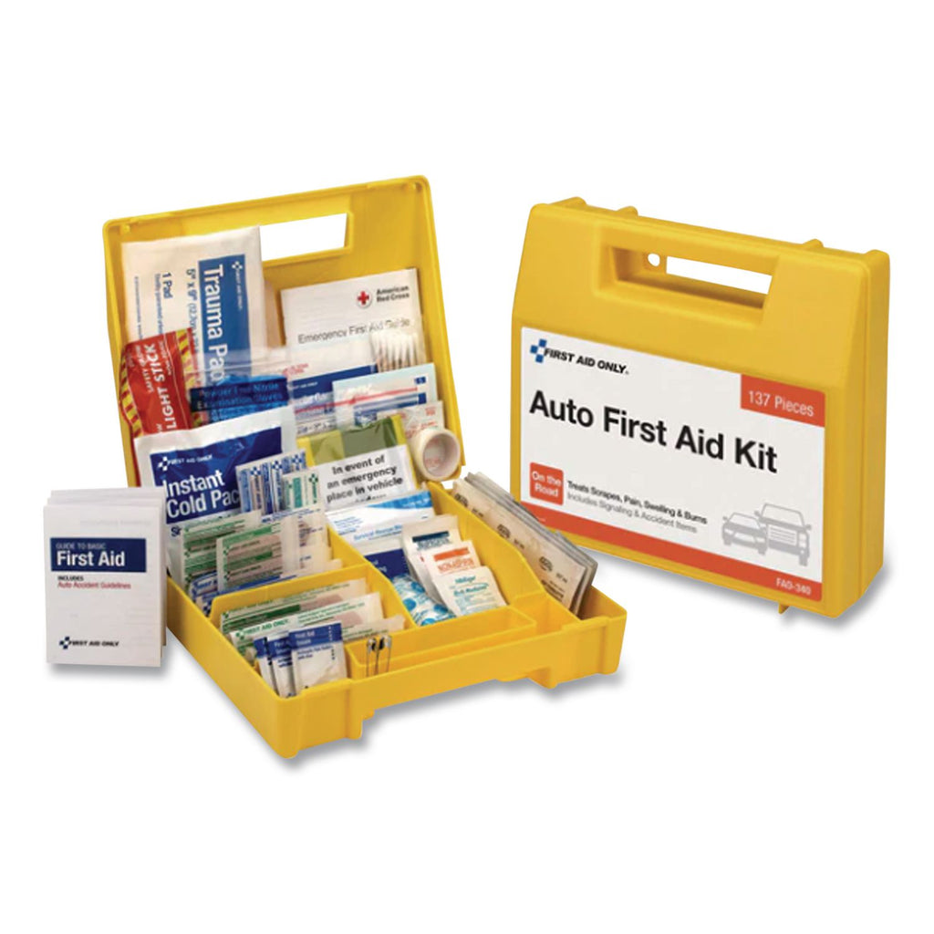 Essentials First Aid Kit for 5 People, 138 Pieces, Plastic Case