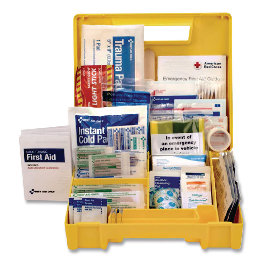 Essentials First Aid Kit for 5 People, 138 Pieces, Plastic Case
