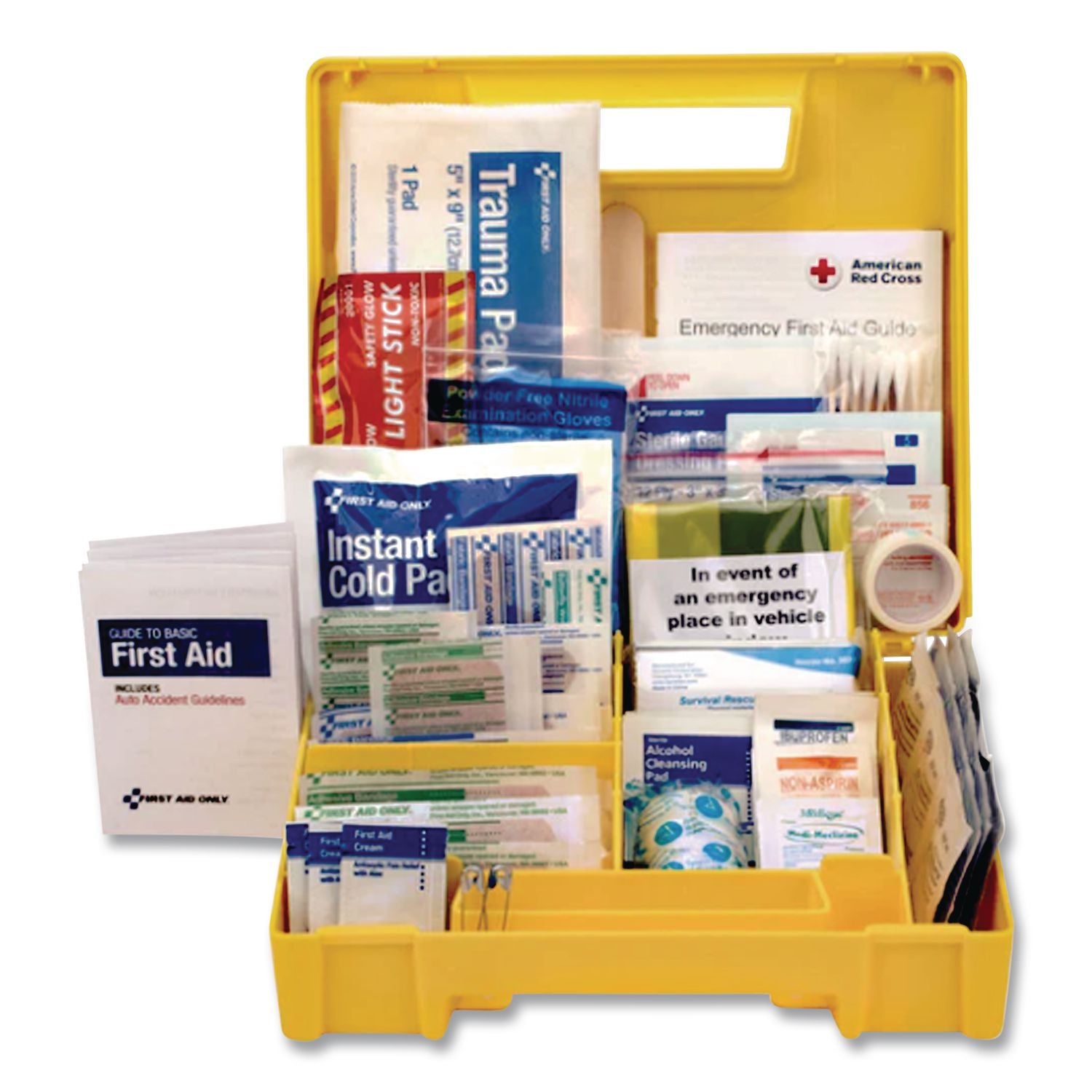 Essentials First Aid Kit for 5 People, 138 Pieces, Plastic Case