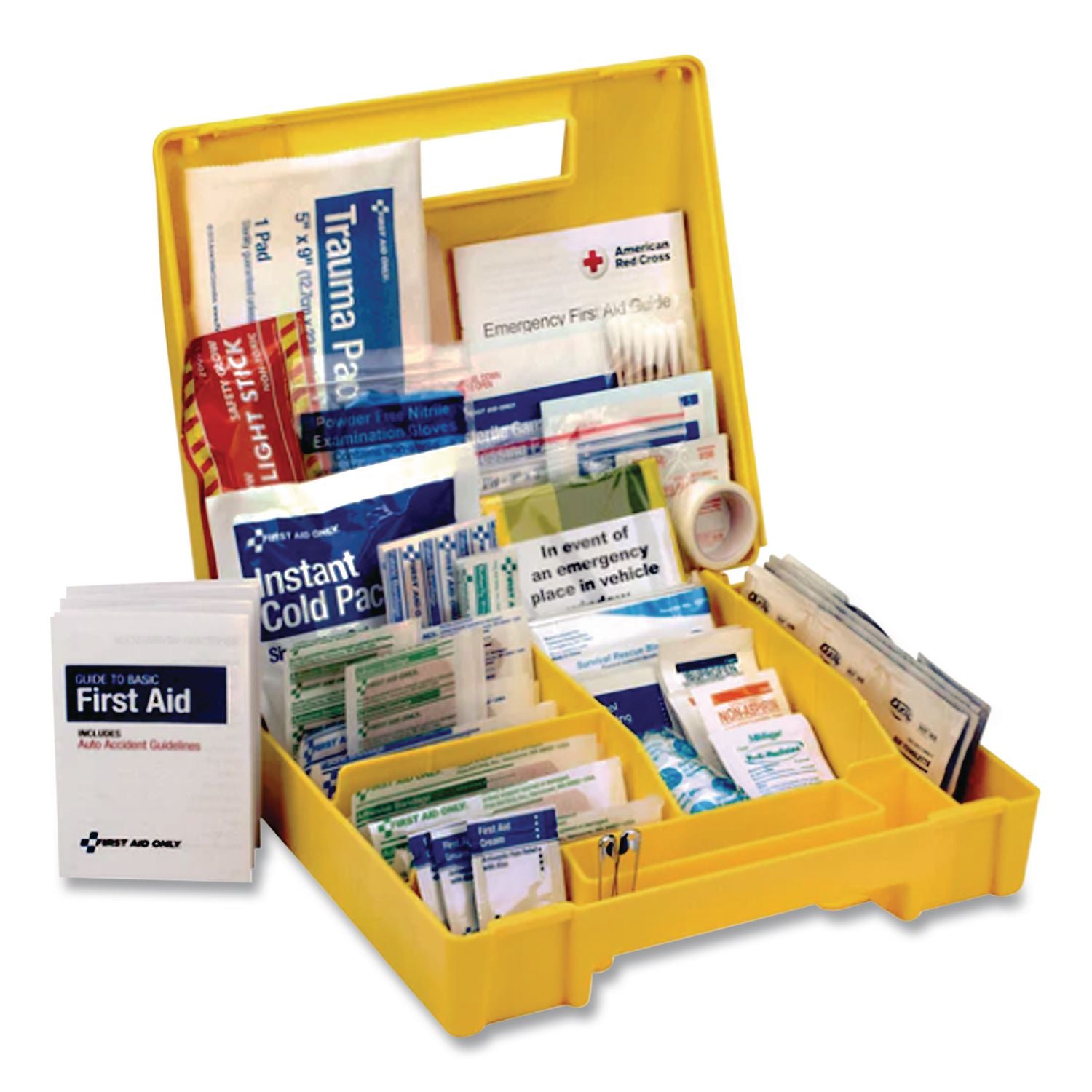 Essentials First Aid Kit for 5 People, 138 Pieces, Plastic Case