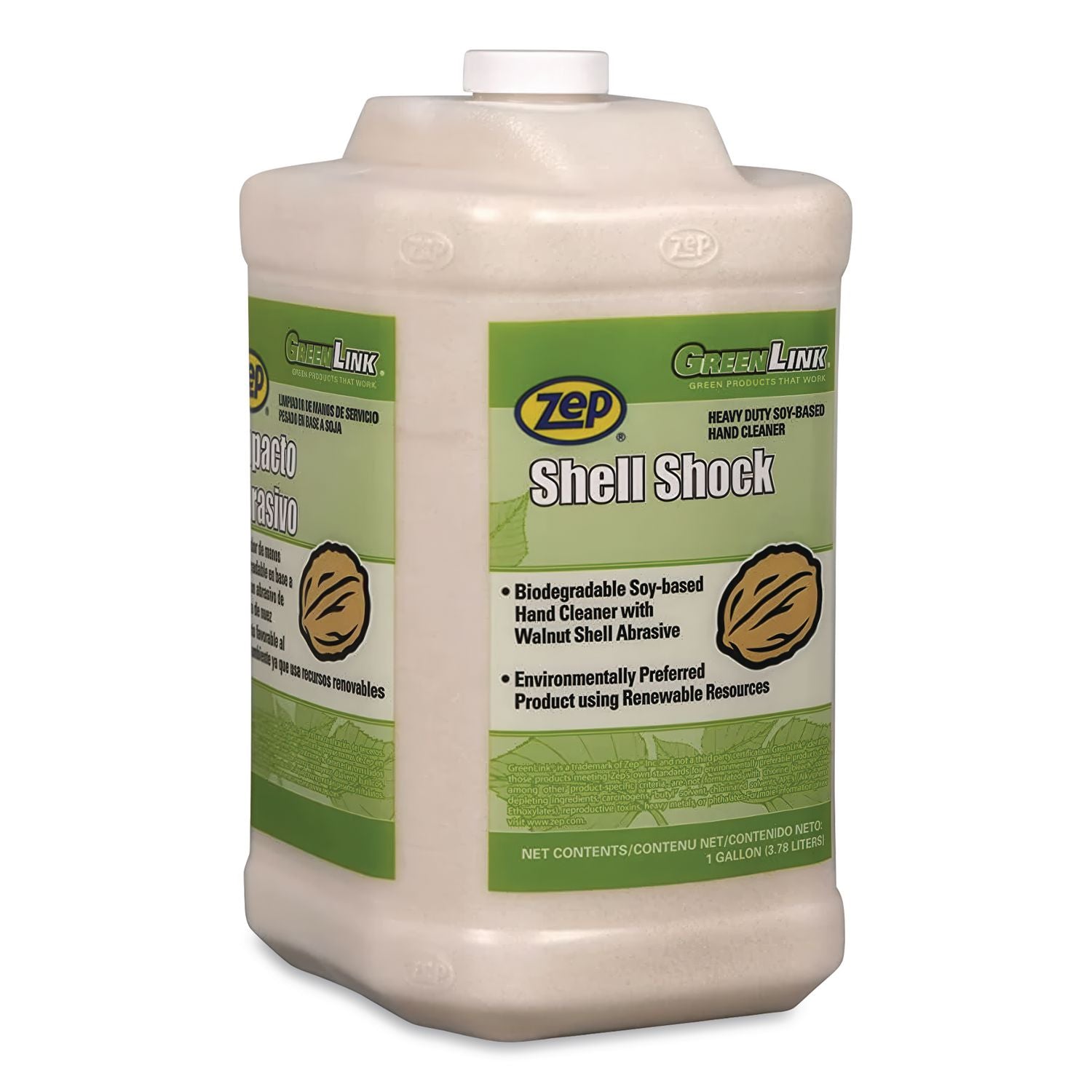 Shell Shock Heavy Duty Soy-Based Hand Cleaner, Cinnamon, 1 gal Bottle, 4/Carton