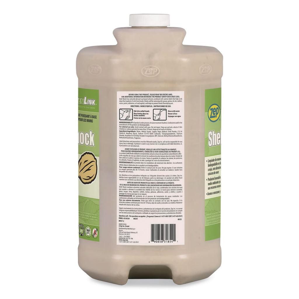 Shell Shock Heavy Duty Soy-Based Hand Cleaner, Cinnamon, 1 gal Bottle
