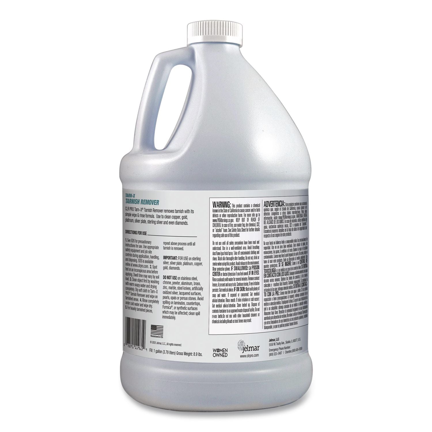 Tarnish Remover, 1 gal Bottle, 4/Carton