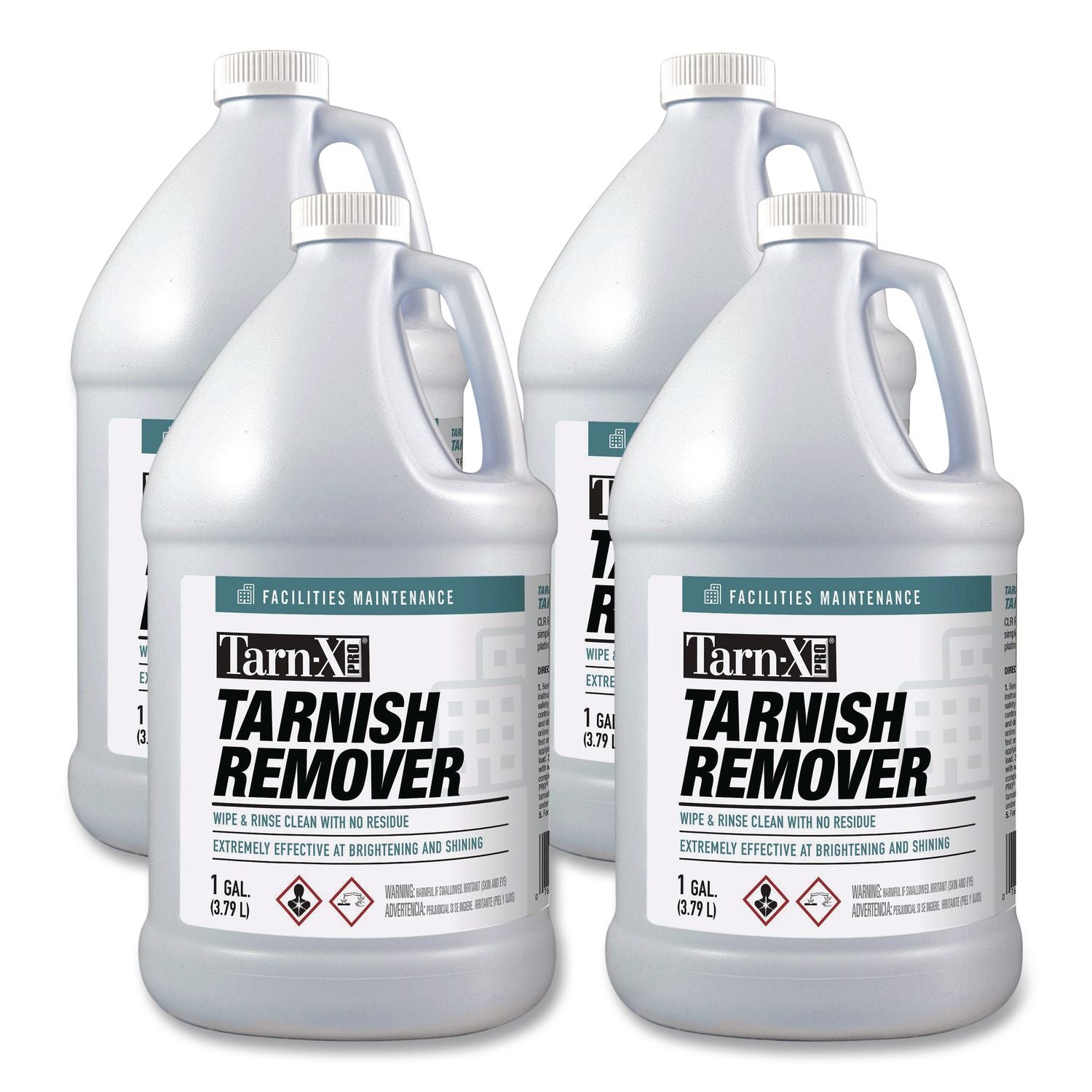 Tarnish Remover, 1 gal Bottle, 4/Carton