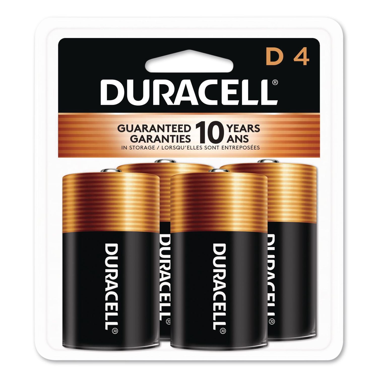 CopperTop Alkaline D Batteries, 4/Pack