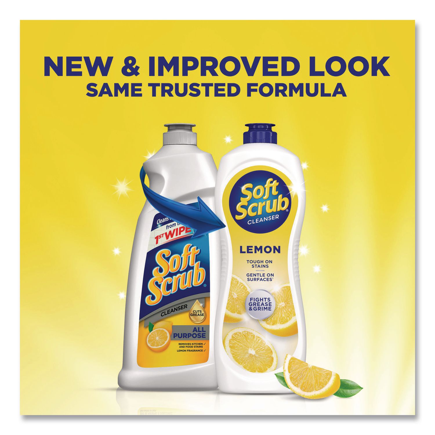 All Purpose Cleanser, Lemon Scent, 24 oz Bottle, 9/Carton