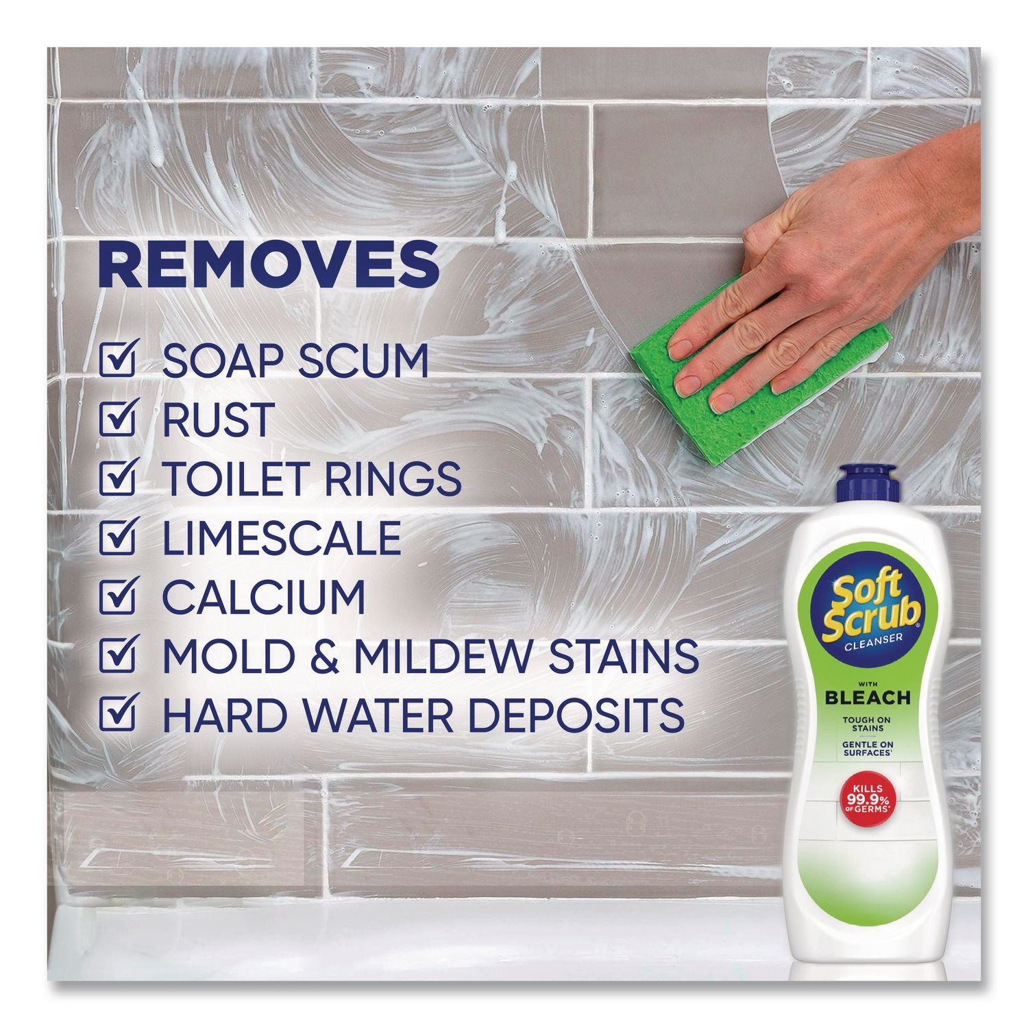Cleanser with Bleach 24 oz Bottle, 9/Carton
