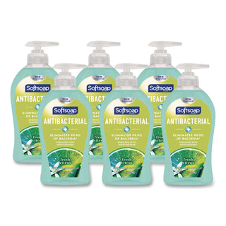 Antibacterial Hand Soap, Fresh Citrus, 11.25 oz Pump Bottle, 6/Carton