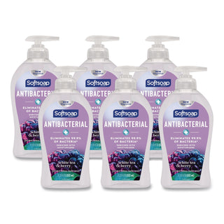 Antibacterial Hand Soap, White Tea and Berry Fusion, 11.25 oz Pump Bottle, 6/Carton