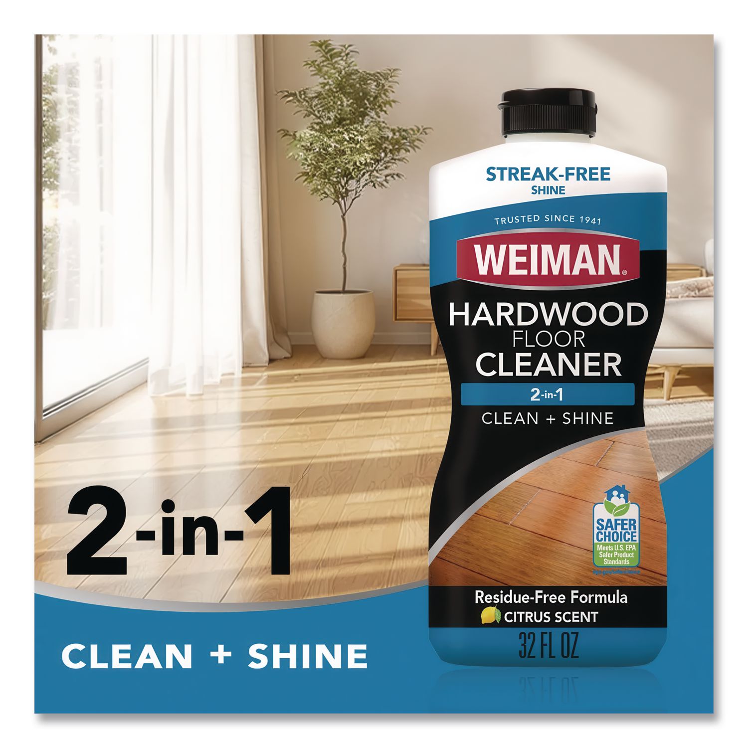 Hardwood Floor Cleaner, 32 oz Squeeze Bottle